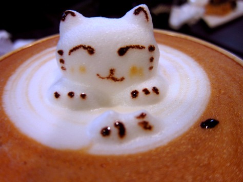 Allegretto's 3D latte art cappuccino.  thesmoodiaries.com